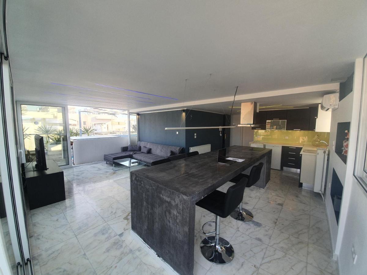 Citycenter Penthouse Mini Private Pool With Hydromassage And Great Town View Athen Eksteriør bilde